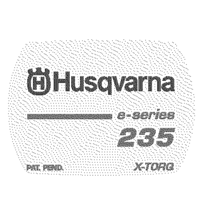 Nalepka Krytu Startovania Husqvarna 235 E Series 1636057369