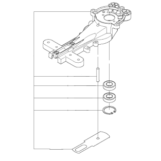 Blok prevodovky Husqvarna 122HD60
