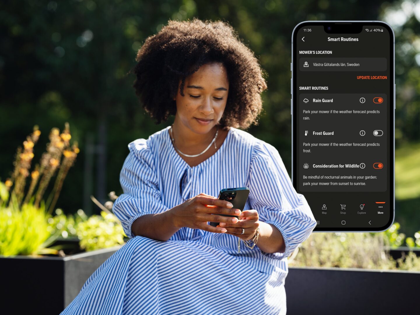 robotická kosačka HUSQVARNA AUTOMOWER® 410VE NERA